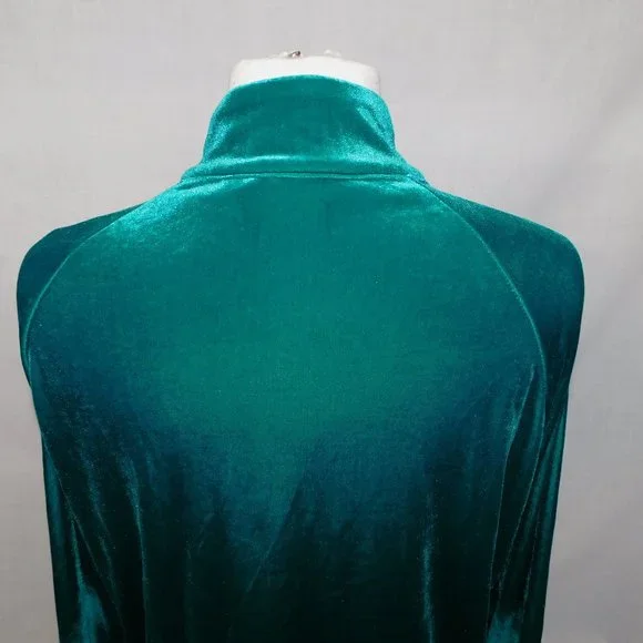 TanJay Emerald Velvet Jacket Lounging - Picture 9 of 9